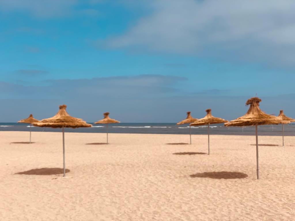 Blanca Beach Vue Laterale Sur Mer Sidi Rahal  Eksteriør bilde